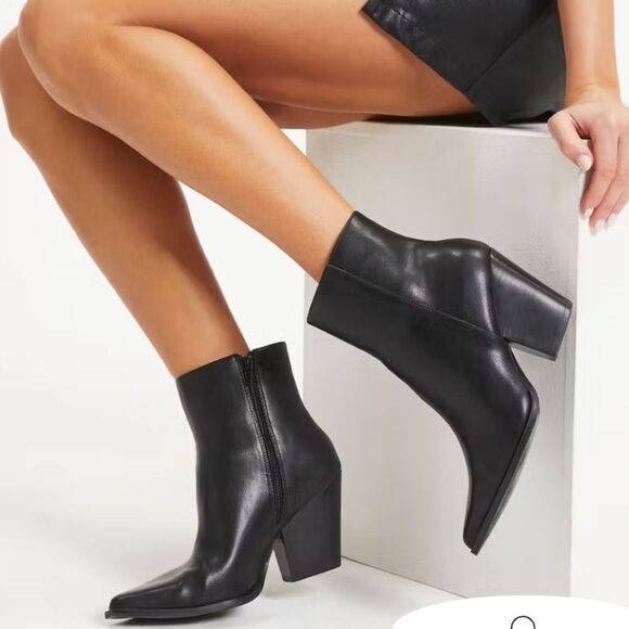 BRAND NEW SCOOP NYC WOMEN'S WESTERN MID -CALF HEELED BOOTIES - Picture 1 of 16